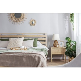 Łóżko w kolorze dębu 160x200 Cozy CZ-02