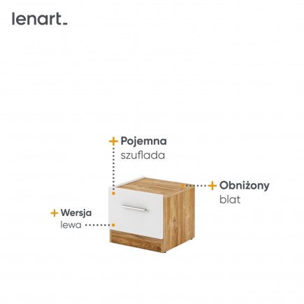 Stolik nocny Dentro Lewy/ Prawy DT-03