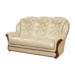 Komplet Brendy  wypoczynkowe meble skórzane sofa i dwa fotele