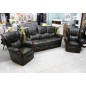 Komplet mebli skórzanych Consul Sofa 3R + 2 fotele