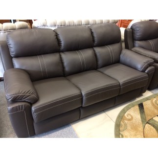 Komplet mebli skórzanych Mustang - Sofa i 2 fotele - Funkcja Relax