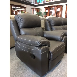 Komplet mebli skórzanych Mustang - Sofa i 2 fotele - Funkcja Relax