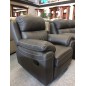Komplet mebli skórzanych Mustang - Sofa i 2 fotele - Funkcja Relax