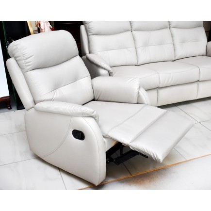 Komplet mebli skórzanych Paris Sofa 3R + 2 fotele Funkcja RELAX