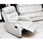 Komplet mebli skórzanych Paris Sofa 3R + 2 fotele Funkcja RELAX