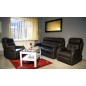 Komplet mebli skórzanych Paris Sofa 3R + 2 fotele Funkcja RELAX