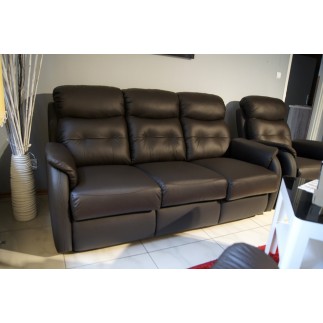 Komplet mebli skórzanych Paris Sofa 3R + 2 fotele Funkcja RELAX