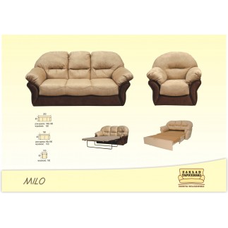 Komplet mebli wypoczynkowych MILO Sofa III i dwa fotele WIL