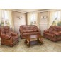 Komplet klasycznych mebli skórzanych Julia Sofa i 2 fotele Komplet klasycznych mebli skórzanych Julia Sofa i 2 fotele