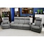Komplet skórzanych mebli wypoczynkowych LENA sofa i 2 fotele relaks