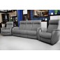 Komplet skórzanych mebli wypoczynkowych LENA sofa i 2 fotele relaks