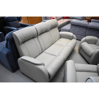 Komplet skórzanych mebli wypoczynkowych LENA sofa i 2 fotele relaks