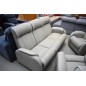 Komplet skórzanych mebli wypoczynkowych LENA sofa i 2 fotele relaks