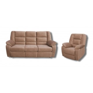 Komplet mebli wypoczynkowych Sofa i dwa fotele | Funkcja Relaks