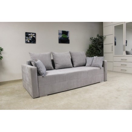 Sofa brązowa z funkcją spania Mega | Meble tapicerowane online