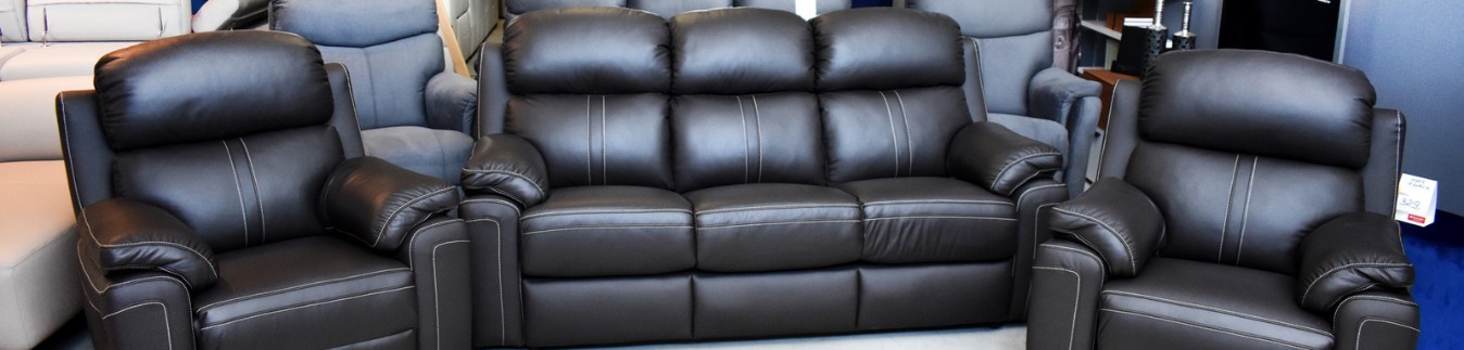 Komplet wypoczynkowy skórzany | Sofa i 2 fotele | York Meble
